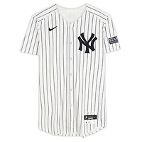 Oswaldo Cabrera New York Yankees Game-Used #95 White Pinstripe Jersey Worn During the 2024 ALCS vs. Cleveland Guardians