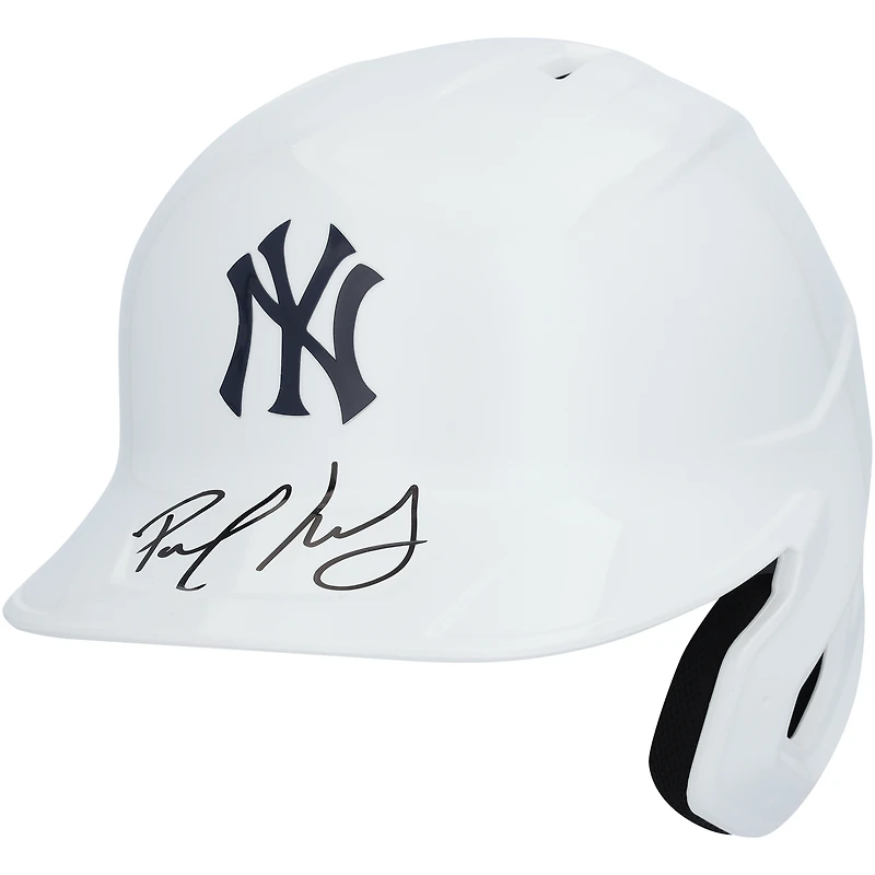 Casque de frappeur chromé alternatif autographié par Paul Goldschmidt des Yankees de New York