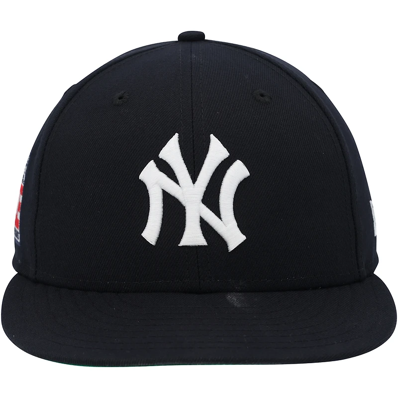 Casquette New Era bleu marine du Temple de la renommée de Paul Goldschmidt, utilisée par les Yankees de New York lors du match contre les Phillies de Philadelphie, le 27 juillet 2025