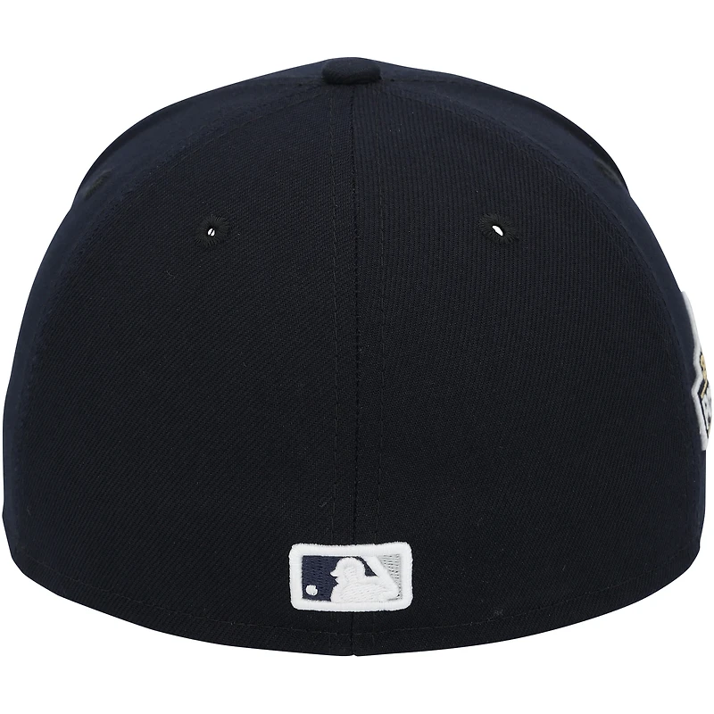 Casquette New Era bleu marine portée par Paul Goldschmidt des Yankees de New York lors du match contre les Blue Jays de Toronto le 8 octobre 2025 - 4e match de la série de division de la Ligue américaine