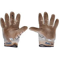 Gants de frappeur Franklin blancs de Paul Goldschmidt, utilisés par les Yankees de New York lors du match contre les Athletics le 28 juin 2025