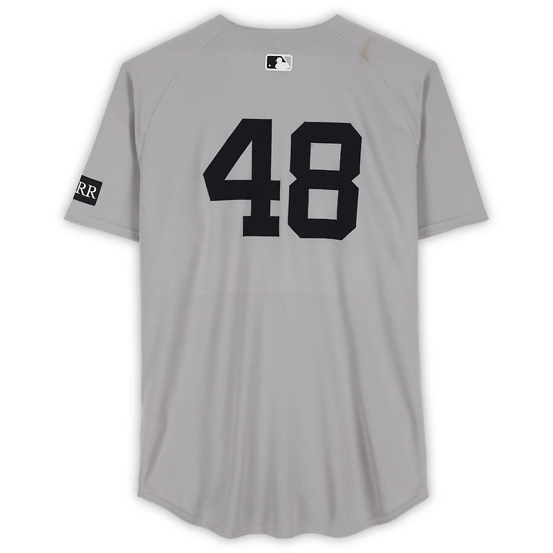 Maillot Nike gris n° 48 porté par Paul Goldschmidt des Yankees de New York contre les Blue Jays de Toronto, le 23 juillet 2025