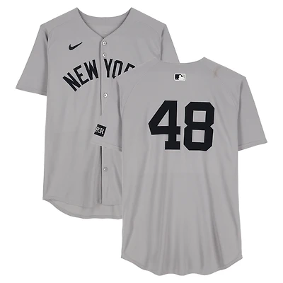 Maillot Nike gris n° 48 porté par Paul Goldschmidt des Yankees de New York contre les Blue Jays de Toronto, le 23 juillet 2025