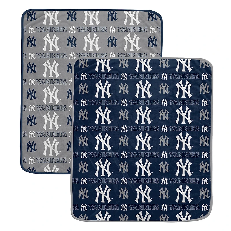 Ensemble de couvertures deux pièces Pegasus New York Yankees 60" x 70" Home & Away