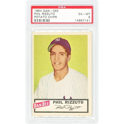 Phil Rizzuto New York Yankees 1954 Dan-Dee Potato Chips #NNO PSA Authenticated 6 Card