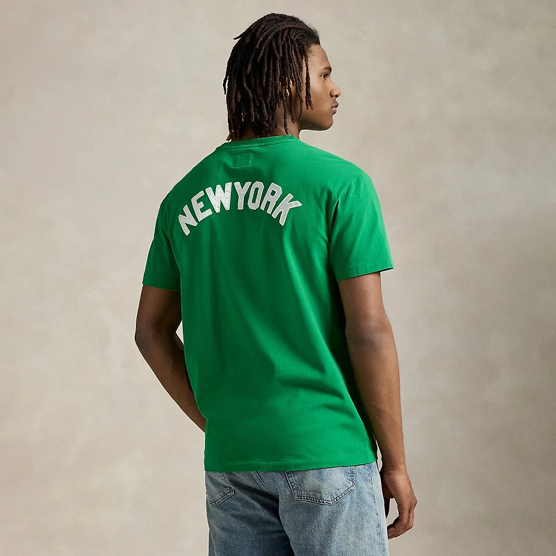 T-shirt Polo Ralph Lauren vert en jersey des Yankees