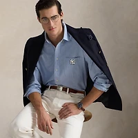 Chemise Polo Ralph Lauren bleu clair des Yankees
