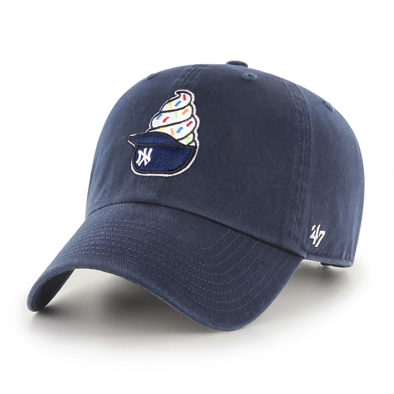Preschool '47 Navy New York Yankees Ice Cream Helmet Clean Up Adjustable Hat
