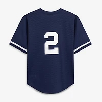 Preschool Mitchell & Ness Derek Jeter Navy New York Yankees Cooperstown Collection Mesh Batting Practice Jersey