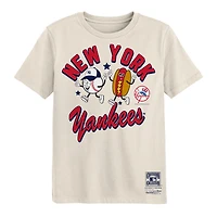 Preschool Mitchell & Ness  Natural New York Yankees Snack T-Shirt