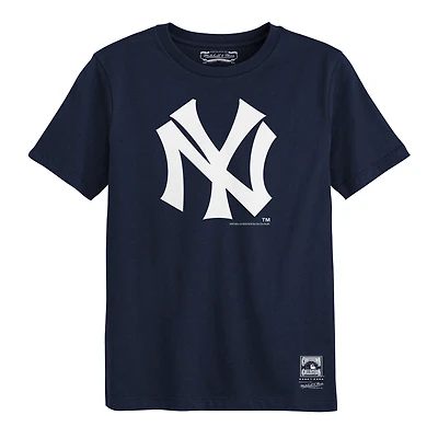 Preschool Mitchell & Ness  Navy New York Yankees Retro Logo T-Shirt