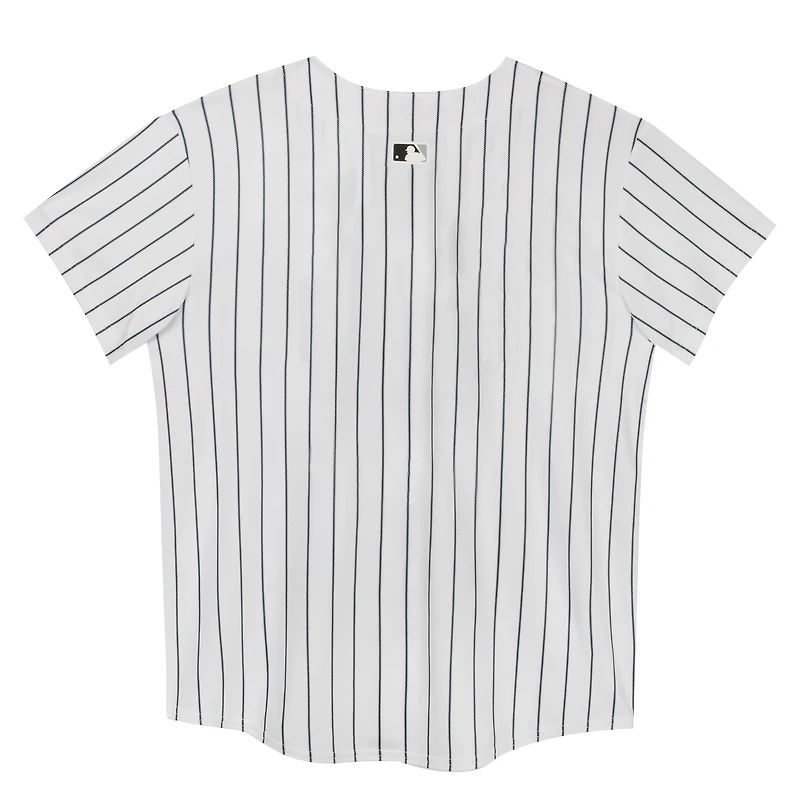 Maillot de match à domicile Nike blanc des Yankees New York pour enfants d'âge préscolaire