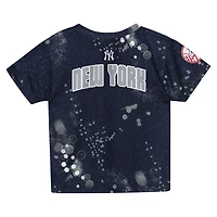 Ensemble T-shirt et short Outerstuff bleu marine New York Yankees Pinch Hitter Infielder pour enfants d'âge préscolaire
