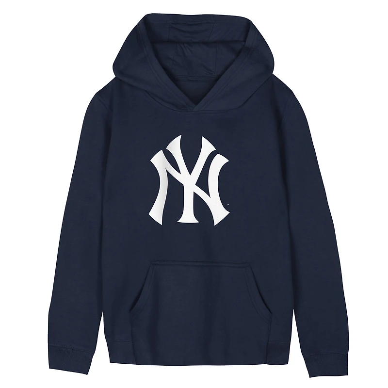 Preschool Outerstuff Navy New York Yankees Primary Logo Fleece Hoodie