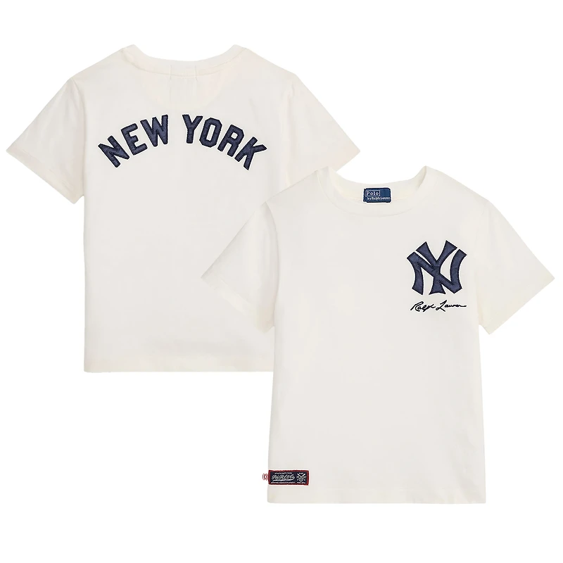T-shirt Polo Ralph Lauren crème pour enfant d'âge préscolaire