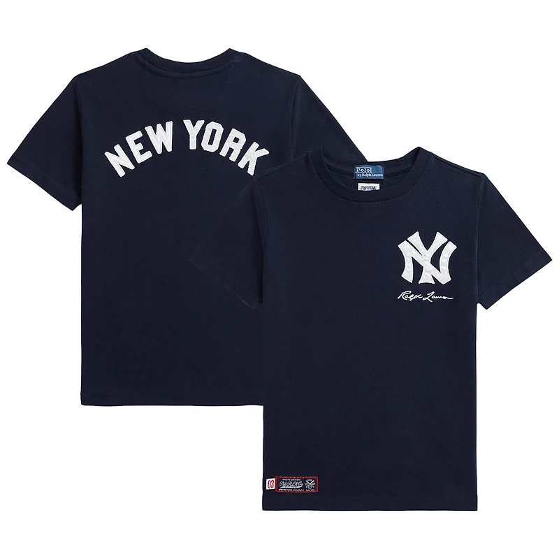 Preschool Polo Ralph Lauren  Navy Yankees Jersey T-Shirt