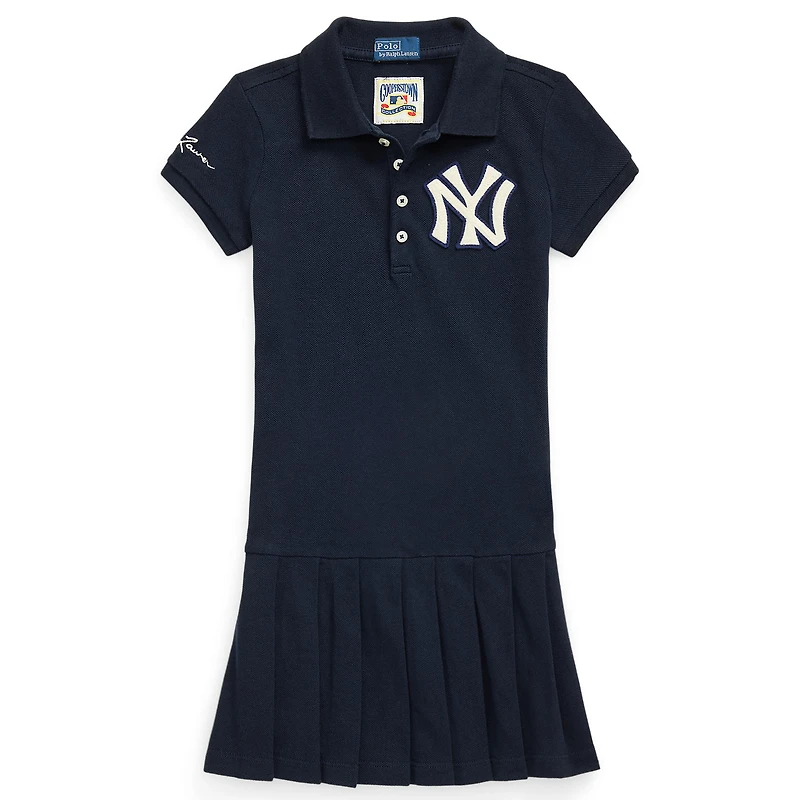 Robe Polo bleu marine des Yankees Ralph Lauren pour enfant d'âge préscolaire