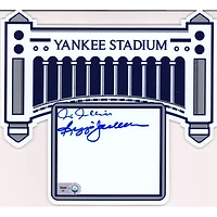 Plaque signalétique autographiée par Reggie Jackson et Chris Chambliss des Yankees de New York