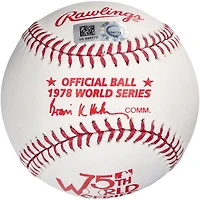 Reggie Jackson New York Yankees Autographed 1978 World Series Logo Baseball with "78 WS Champs" Inscription