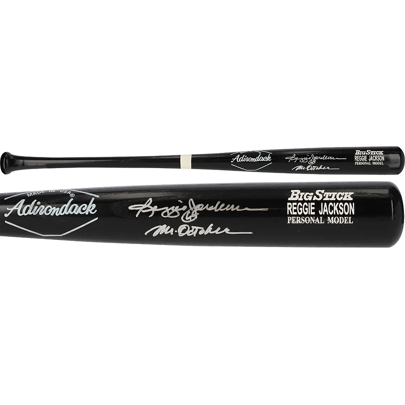 Batte de baseball Rawlings autographiée par Reggie Jackson des Yankees de New York avec l'inscription « M. October »
