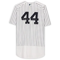 Maillot réplique Nike blanc autographié par Reggie Jackson des New York Yankees avec plusieurs inscriptions