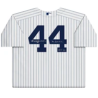 Maillot réplique Nike blanc autographié par Reggie Jackson des New York Yankees avec plusieurs inscriptions