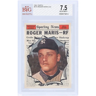 Roger Maris New York Yankees 1961 Topps #576 BVG Carte 7.5 authentifiée