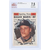 Roger Maris New York Yankees 1961 Topps #576 BVG Carte 7.5 authentifiée