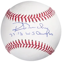 Balle de baseball autographiée par Ron Guidry, des Yankees de New York, avec inscription des champions des Séries mondiales 77/78