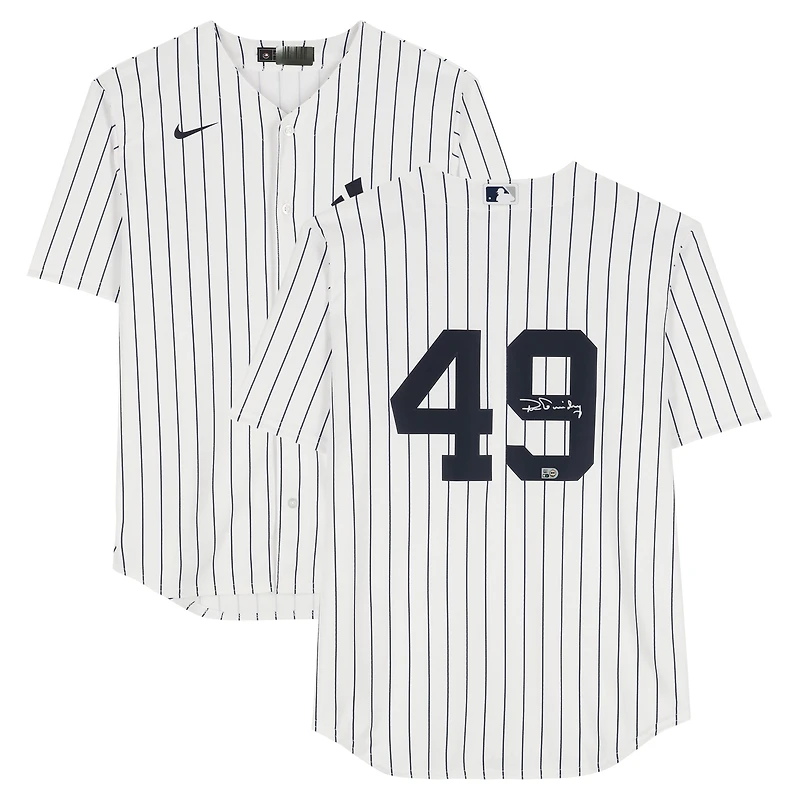 Maillot Nike blanc autographié Yankee Ron Guidry des Yankees de New York, réplique, numéro 49, Ron Guidry, AUT BB, 45838, AUTJERBSB, JRSYGU0069