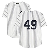 Maillot Nike blanc autographié Yankee Ron Guidry des Yankees de New York, réplique, numéro 49, Ron Guidry, AUT BB, 45838, AUTJERBSB, JRSYGU0069