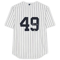 Maillot Nike blanc autographié Yankee Ron Guidry des Yankees de New York, réplique, numéro 49, Ron Guidry, AUT BB, 45838, AUTJERBSB, JRSYGU0069