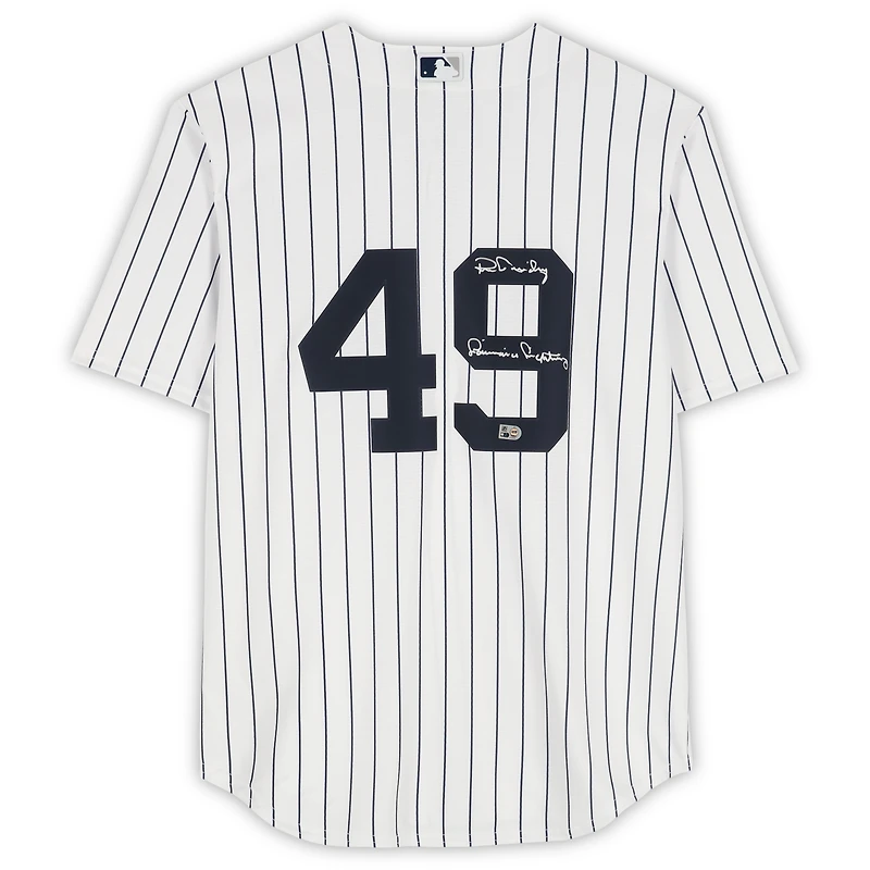 Ron Guidry New York Yankees Autographed White Nike Replica Jersey with "Louisiana Lightning" Inscription