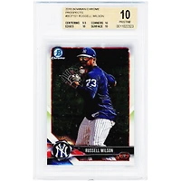 Russell Wilson New York Yankees 2018 Bowman Draft Chrome #BCP151 BGS Authenticated 10 Card - 9.5,10,10,10 Subgrades