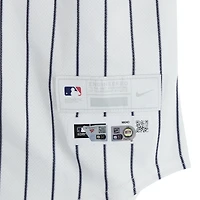 Ryan McMahon New York Yankees Game-Used #19 White Pinstripe Jersey vs. Miami Marlins on April 3, 2026