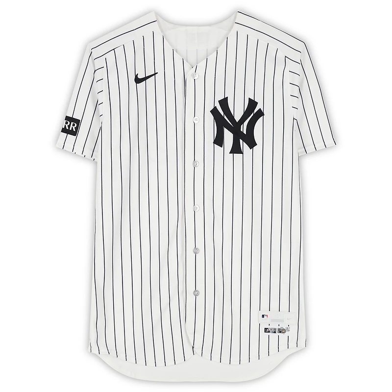 Ryan Yarbrough New York Yankees Game-Used #33 White Pinstripe Jersey vs. Miami Marlins on April 3, 2026