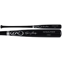 Bâton de baseball noir Rawlings Pro autographié par Spencer Jones des Yankees de New York