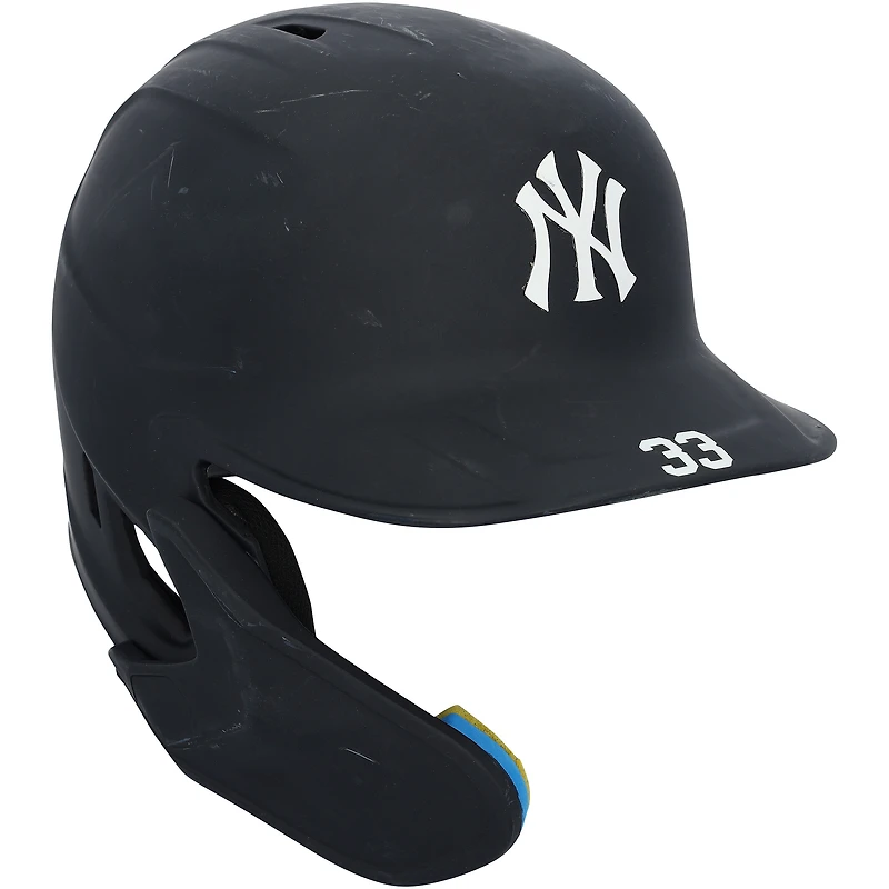 Taylor Trammell New York Yankees Game-Used #33 Navy Batting Helmet vs. Milwaukee Brewers on April 26, 2024
