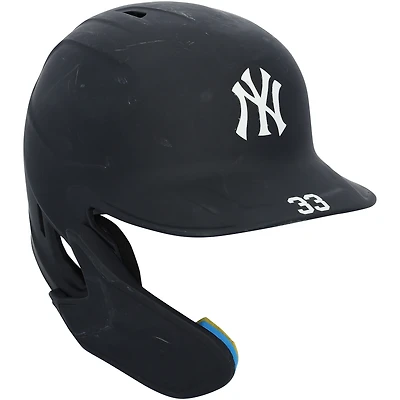 Taylor Trammell New York Yankees Game-Used #33 Navy Batting Helmet vs. Milwaukee Brewers on April 26, 2024