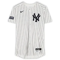 Tim Hill New York Yankees ALDS Game-Used #54 White Pinstripe Nike Jersey vs. Kansas City Royals on October 5, 2024