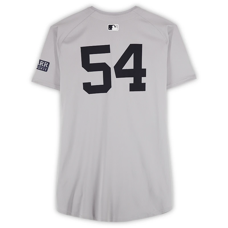 Tim Hill New York Yankees ALDS Player-Worn #54 Gray Nike Jersey vs. Kansas City Royals on October 10, 2024
