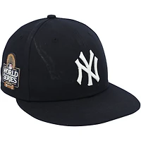 Casquette New Era bleu marine portée par Tim Mayza des Yankees de New York contre les Dodgers de Los Angeles le 30 octobre 2024 - Match 5 des Séries mondiales