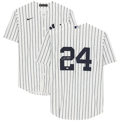 Maillot réplique blanc Nike autographié de Tino Martinez, Yankees de New York