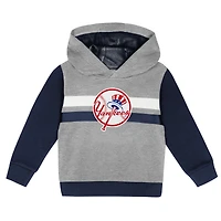 Toddler Gray/Navy New York Yankees Wind Up Pullover Hoodie and Sweatpants Set