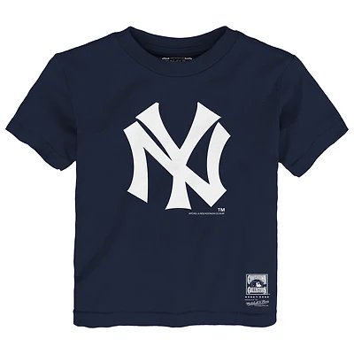 Toddler Mitchell & Ness  Navy New York Yankees Retro Logo T-Shirt