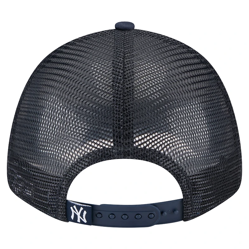 Toddler New Era White/Navy New York Yankees Painted A-Frame 9FORTY Trucker Adjustable Hat