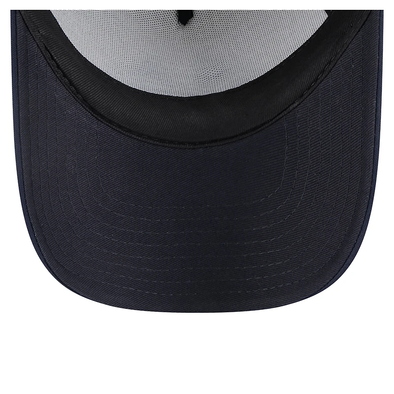 Casquette ajustable New Era New York Yankees A-Frame 9FORTY blanche/bleu marine pour tout-petit