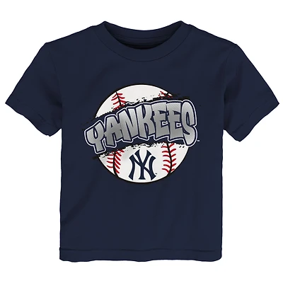 Toddler Outerstuff  Navy New York Yankees Split Ball T-Shirt