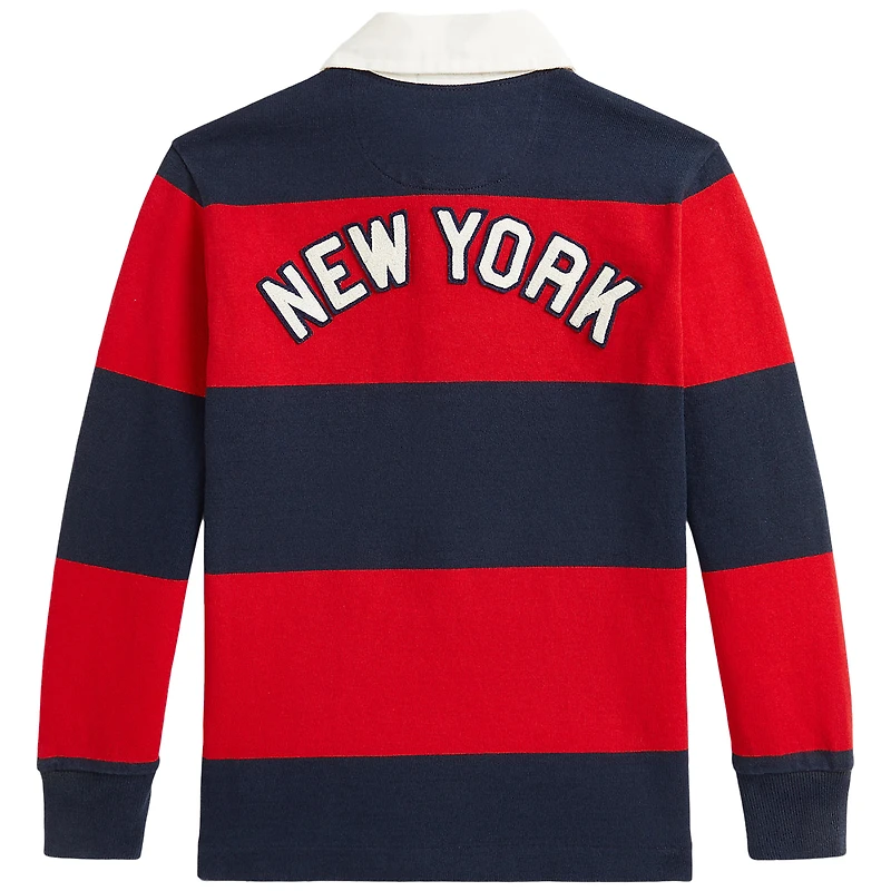 Toddler Polo Ralph Lauren  Navy/Red Yankees Rugby Knit Shirt