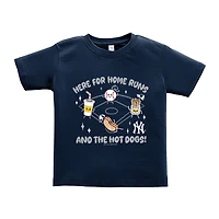 Toddler Soft as a Grape  Navy New York Yankees Snack T-Shirt